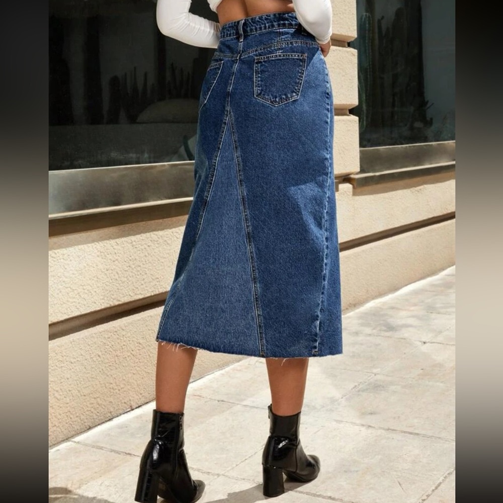 High Waist Denim Skirt โค๏ธ - Picture 2 of 4